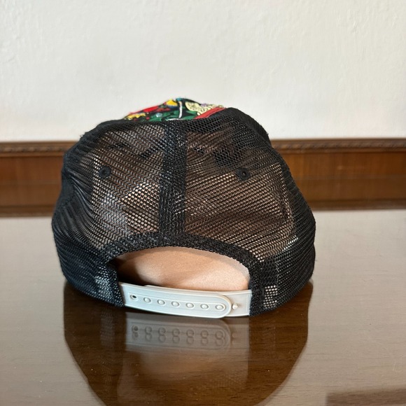 Christian Audigier Don Ed Hardy Hat Cap Snap Back Love Kills Trucker Mesh Jewels - Picture 5 of 9